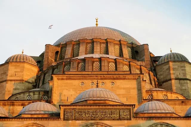 İstanbul silueti ve Süleymaniye Camii